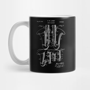 Bass Clarinet 1953 Patent Print Mug